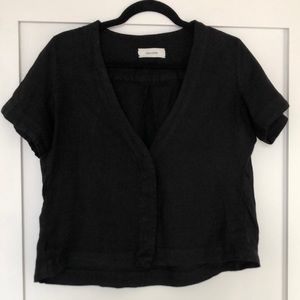 Decade Studio linen top